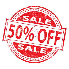 March 50% off SALE